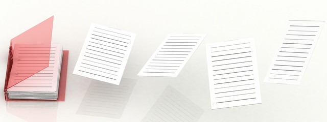 folder for documents - 3D