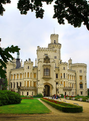 Fototapeta na wymiar castle Hluboka nad Vltavou