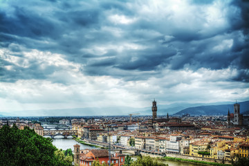 Florence on a cloudy day