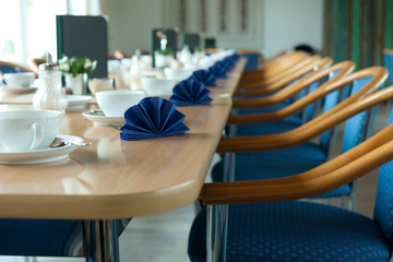 decorated coffee-table in a restaurant