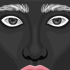 Obraz premium Beauty Woman Face with creative Makeup