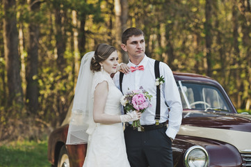 Young family around rare car 4044.