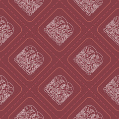 Seamless background with celtic art and ethnic ornaments for your design