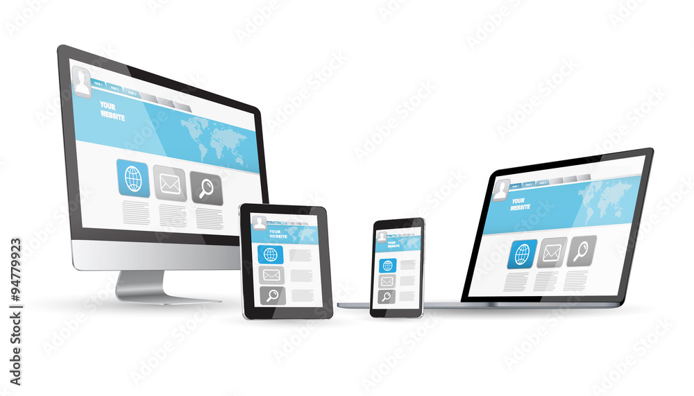 Poster modern digital tech device