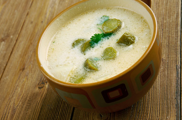 Czech Potato  Pickle Soup