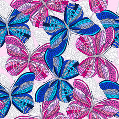 Naklejka premium seamless butterfly background