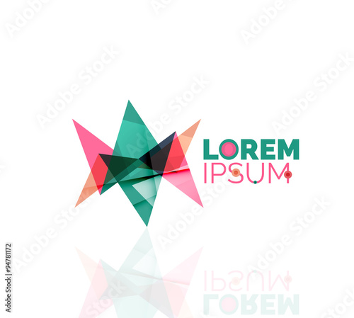 "Logo, abstract geometric business icon" Stock image and royalty-free vector files on Fotolia