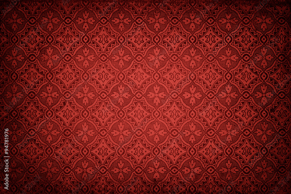 Wall mural abstract red background pattern.