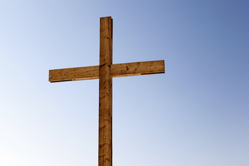 wooden crosses . Christianity