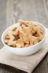 classic star cookies in white bowl