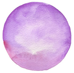 Circle watercolor painted background.