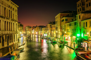 Venice, Italy, at night