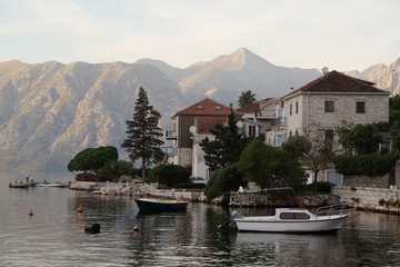 The image of an passenger motor boat