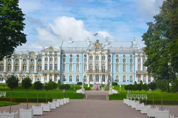Fototapeta na wymiar Catherine Park in St Petersburg