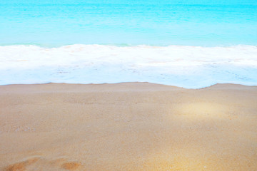 Naklejka premium soft Color water at Thaimuang Beach, Phang-Nga, Thailand