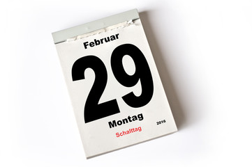 29. Februar 2016 Schalttag