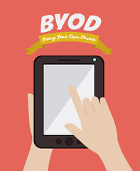 BYOD Design , vector illustration