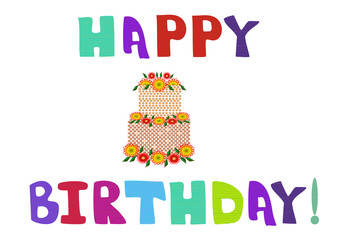 Banner with Happy Birthday