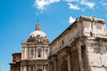 Fototapeta premium Famous Roman ruins in Rome