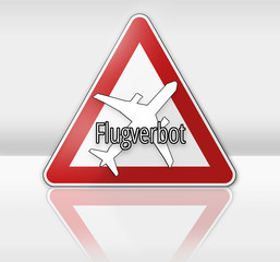 german language for flight ban german traffic sign