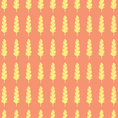 creative yellow leaf design pattern background vector