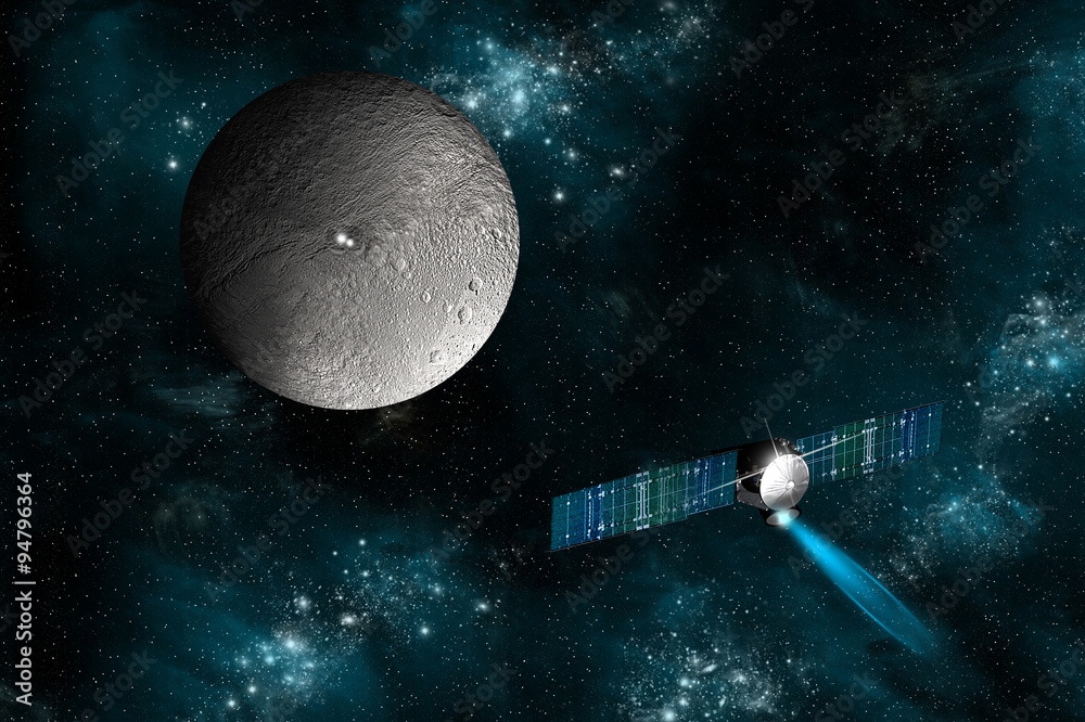 Canvas Prints the dawn spacecraft investigates ceres -elements of this image furnished by nasa.