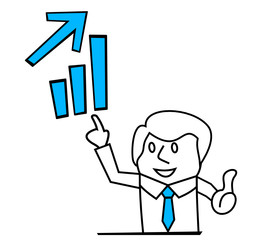graphique en hausse