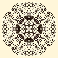 Ornament hand drawn mandala blank