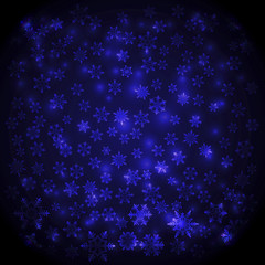 Abstract snowflake shine background