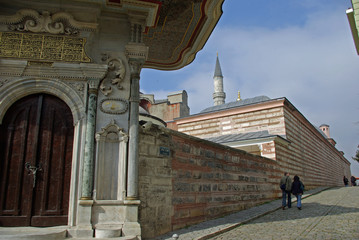 Istanbul, ruelle du quartier historique de sultanahmet, Turquie