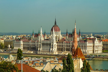 Fototapeta na wymiar Parliament of Budapest.