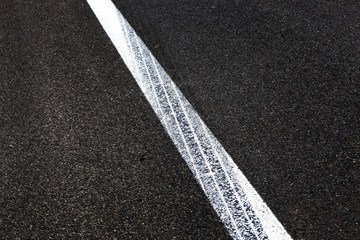 Fototapeta premium road markings . asphalt