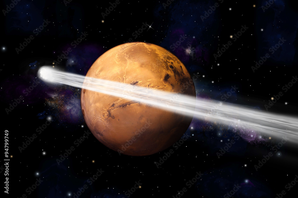 Canvas Prints close pass - elements of this image furnished by nasa.