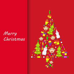 Postcard Merry Christmas