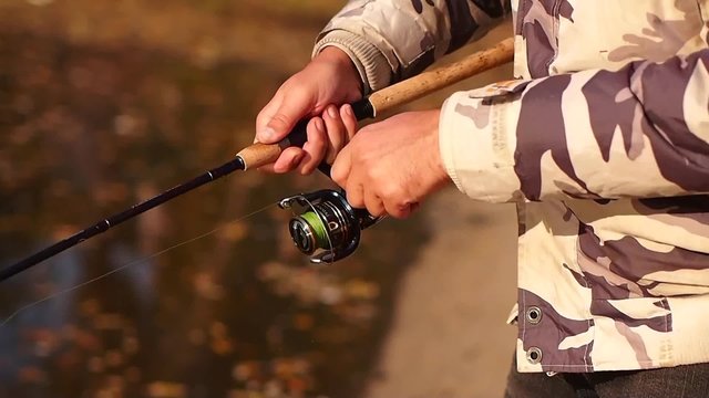 fishing with spinning 