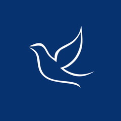 Dove line drawing