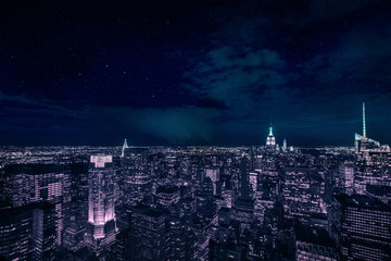 Manhattan during night - 94801963