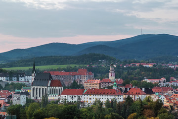view of Cesky Krumlov, Czech republic