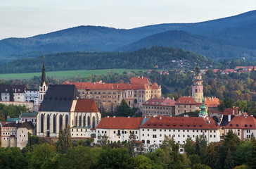 view of Cesky Krumlov, Czech republic