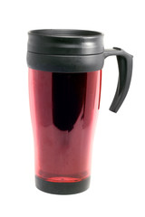 Thermocup dusty red on a white background