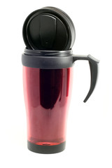 Thermocup dusty red on a white background