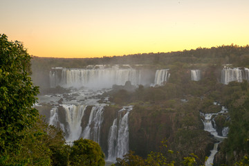 Iguazu waterfalls in South America