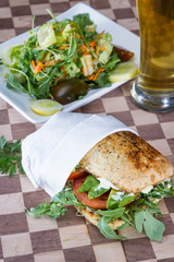 tomato and avocado sandwich