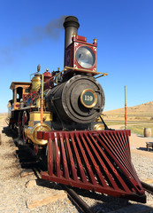 Obraz premium Golden Spike National Historic Monument: Replica of Engine 119 