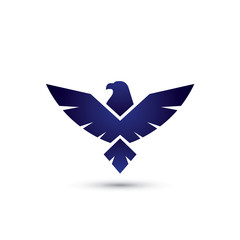 Naklejka premium Dark Eagle Simple Logo