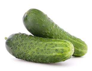 Cucumber vegetable  isolated on white background cutout