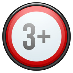 3 plus Kids danger sign