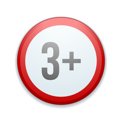 3 plus Kids danger sign