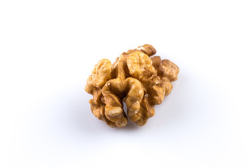 Dried walnut close up