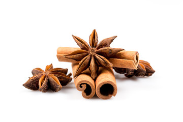 Stars anise and Cinnamon